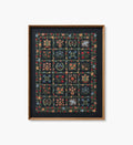 Framed Wall Art - Helena Quilt Navy