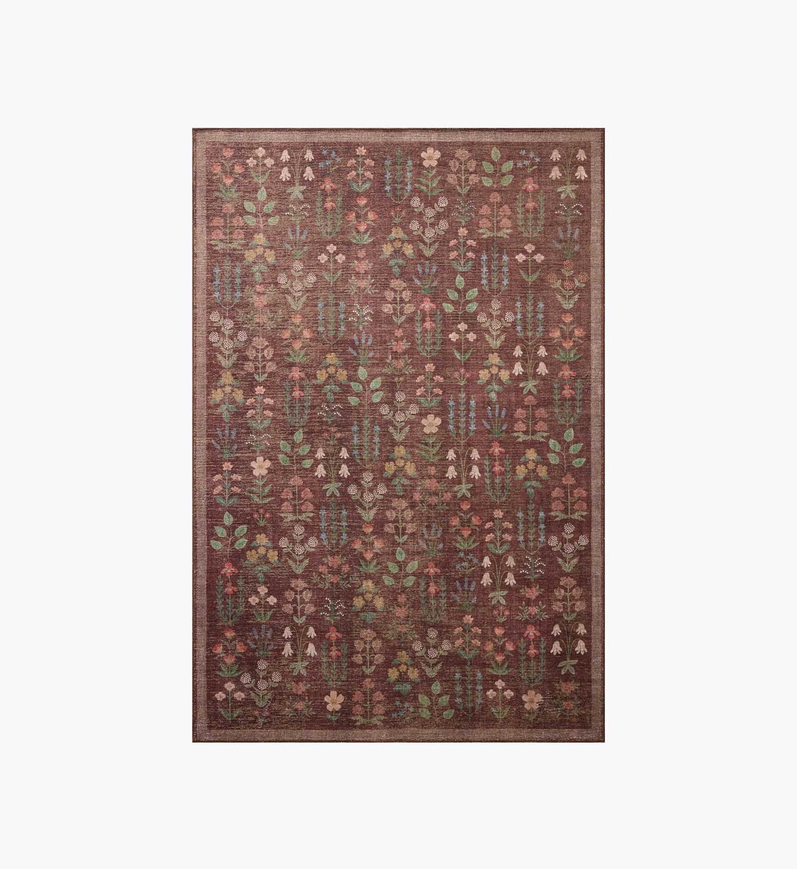Edinburgh Campbell Power Loomed Rug - Merlot