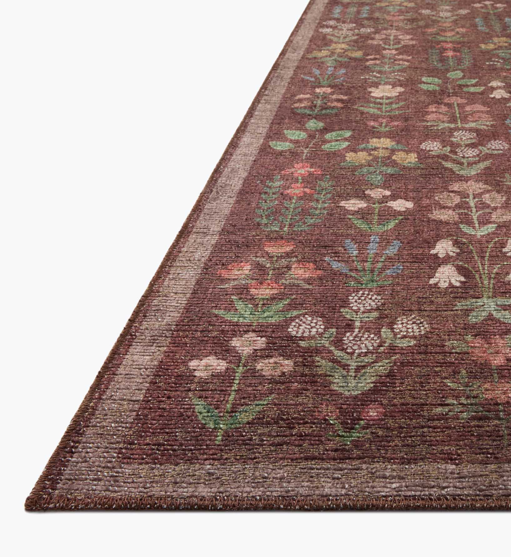 Edinburgh Campbell Power Loomed Rug - Merlot