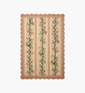 Thistle Wool Hooked Rug - Blush